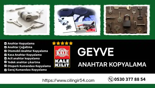 Geyve Anahtar Kopyalama